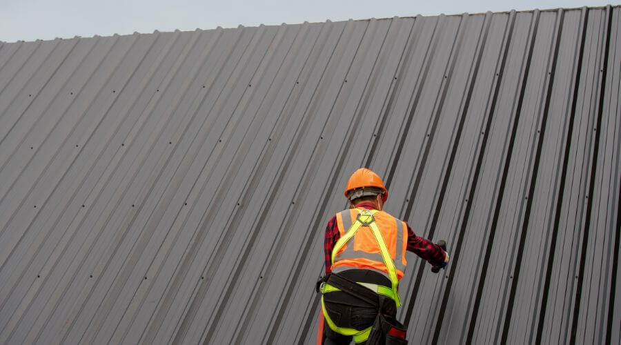 Professional metal roof installation in Newtonville, MA